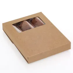 Large Envelope for 3 Snacking Bars; Natural Kraft